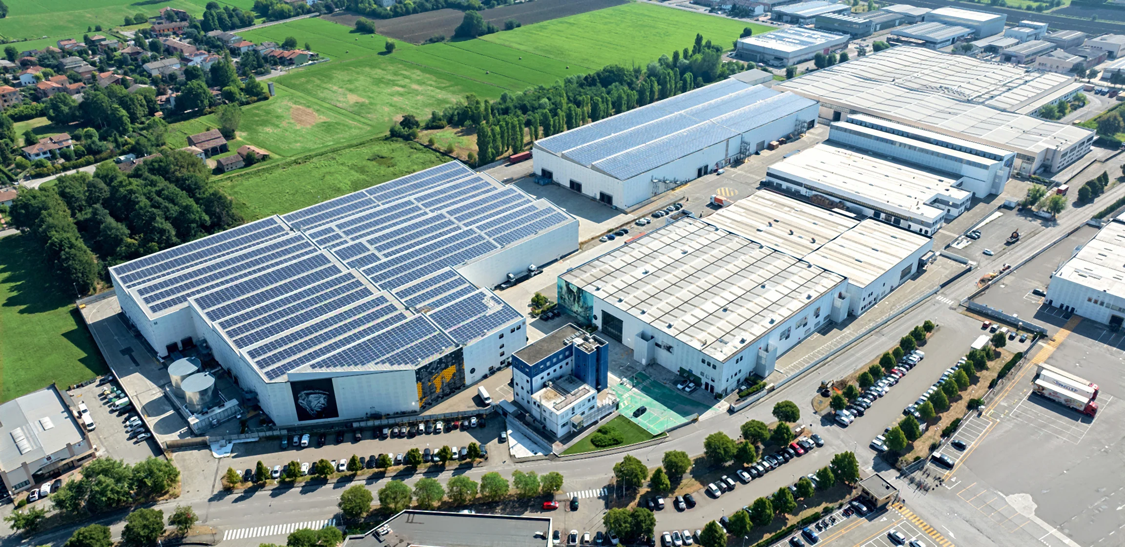 Compound Campegine, photovoltaic roofs